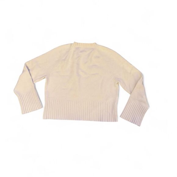 LILYSILK Women’s Wool Cashmere Sweater Off White Crewneck Pullover Size XS cozy - Picture 2 of 6